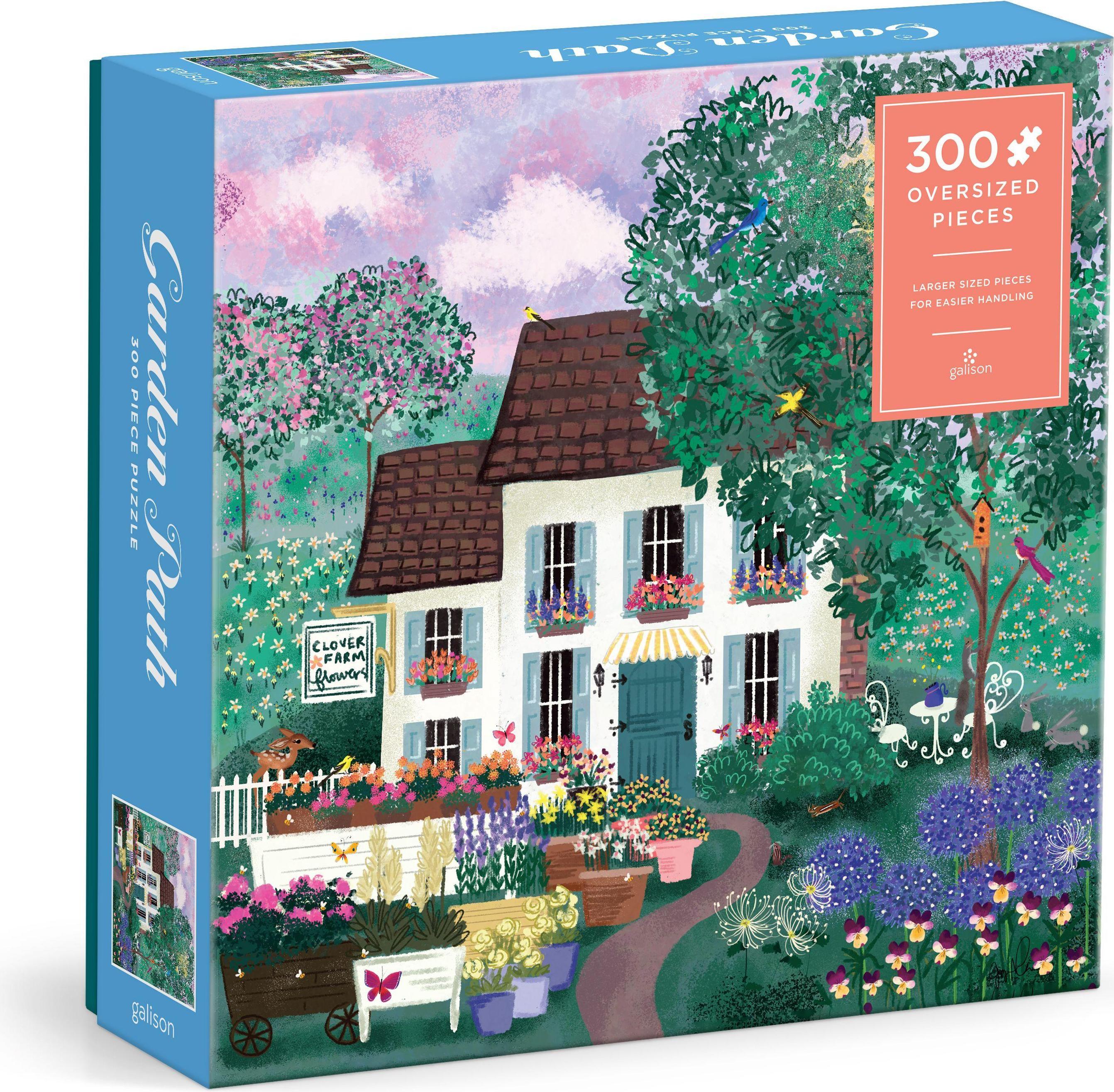 galison puzzle garden path 300 pieces