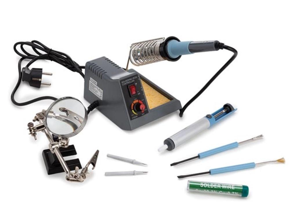 velleman soldering station kit 48w adjustable temperature 150-480c