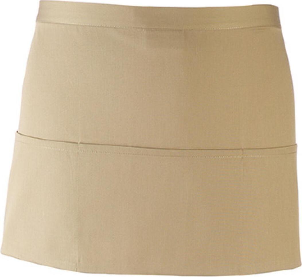 premier waist apron colours collection 3 pocket khaki