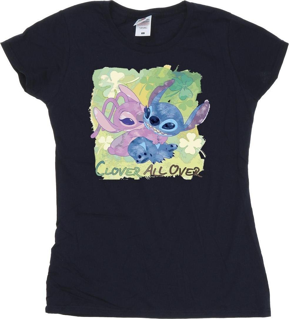 disney t-shirt st patrick's day clover cotton