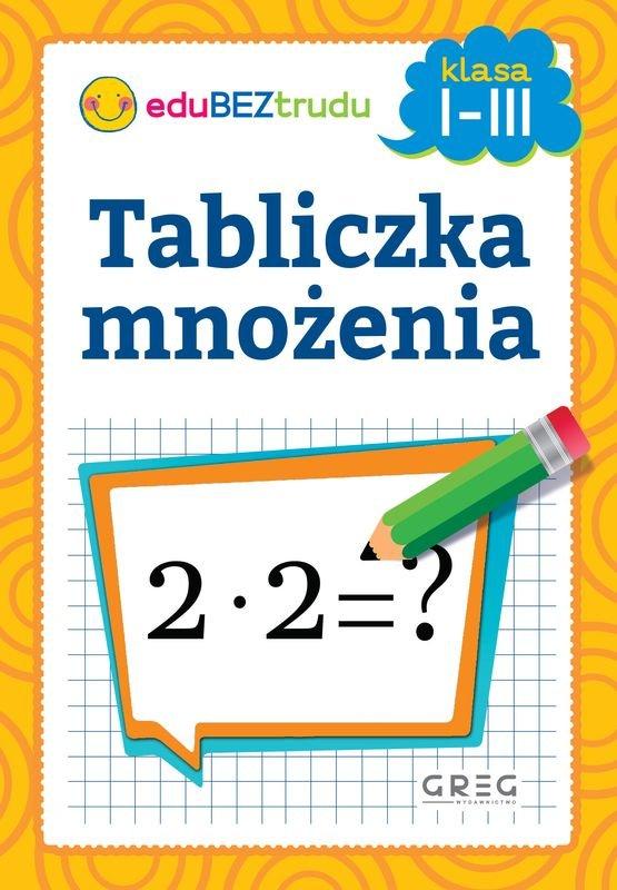 wydawnictwo greg educational book tabliczka mnożenia 32 pages