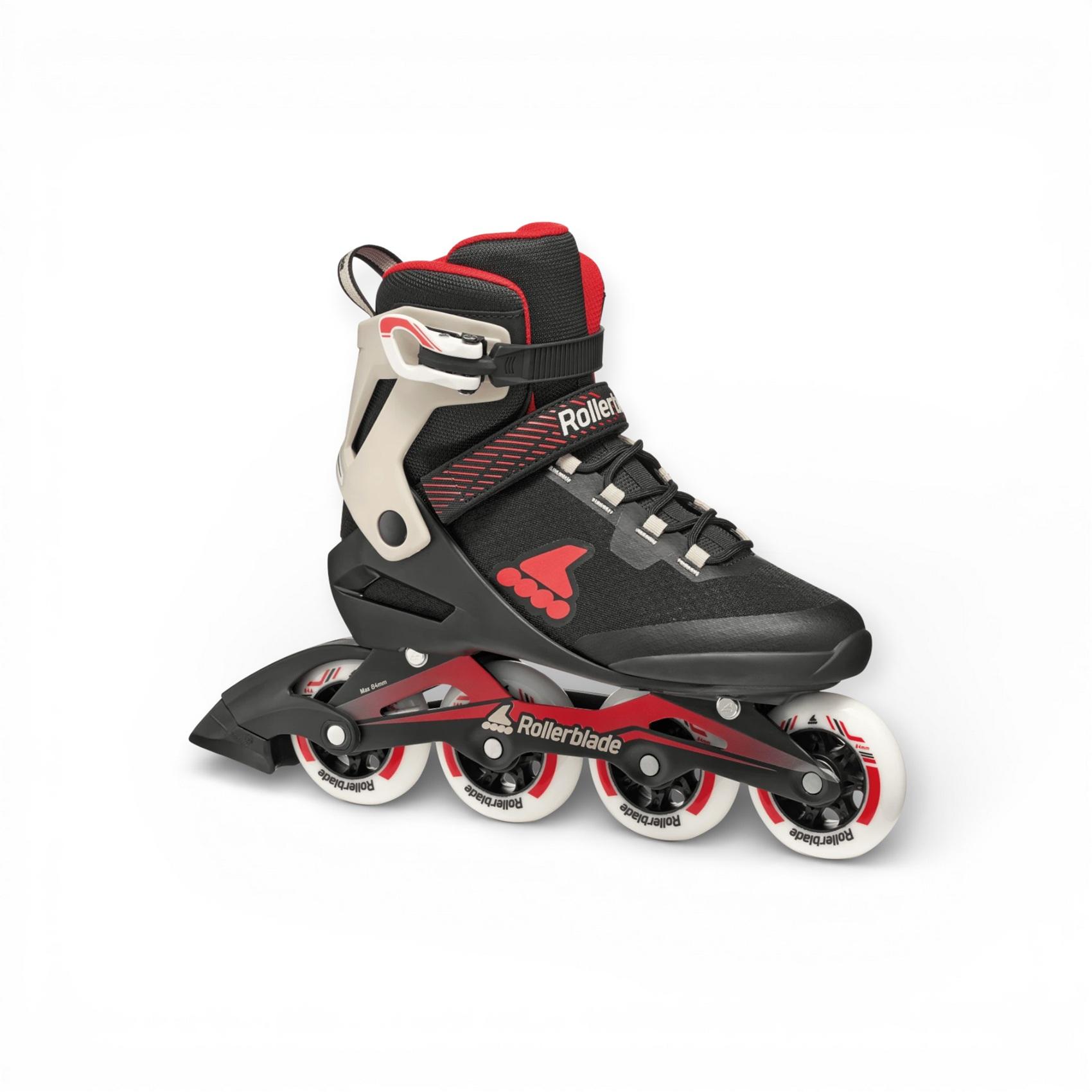 rollerblade roller skates macroblade 84 black/sand/red