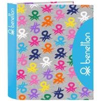 benetton folder a4 logo multicouleur