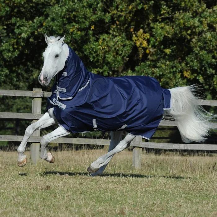 bucas horse blanket freedom turnout light navy 145cm