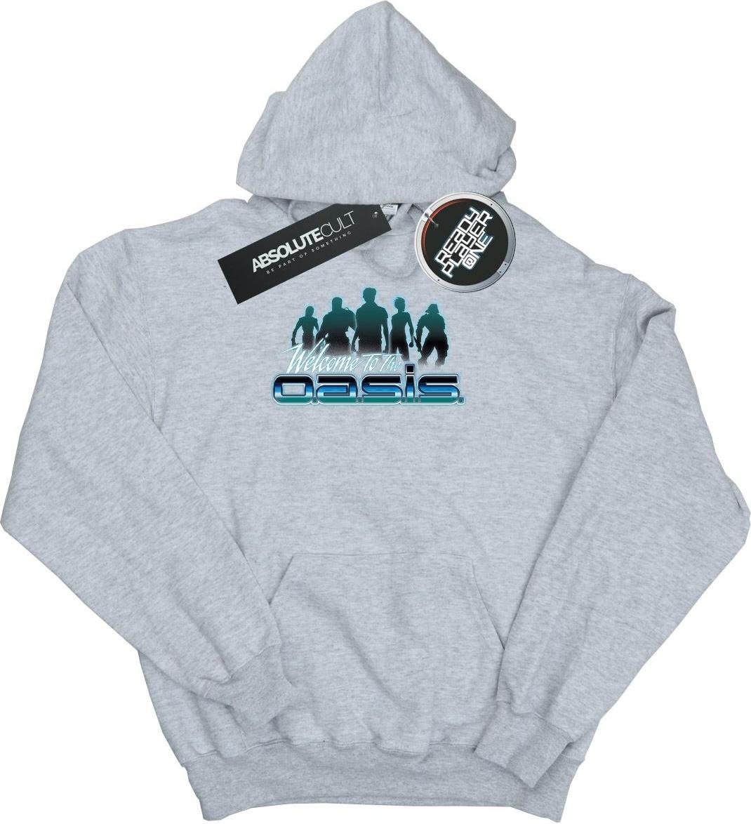 ready player one hoodie welcome to the oasis grey l