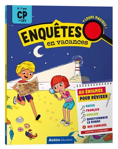 auzou cahier de vacances enquêtes en vacances cp ce1 48 pages