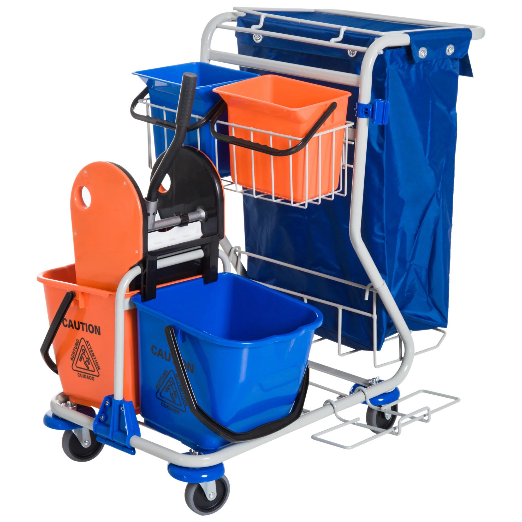 easycomfort cleaning cart professional 4 buckets 18l/6l