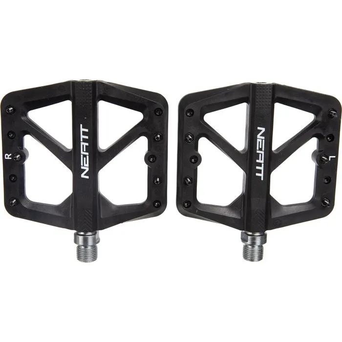 neatt flat pedals composite 5 pins black