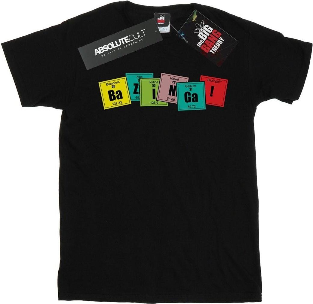 the big bang theory t-shirt bazinga black s