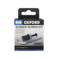 oxford motorcycle visor screws m5 anodized silver 8 pack