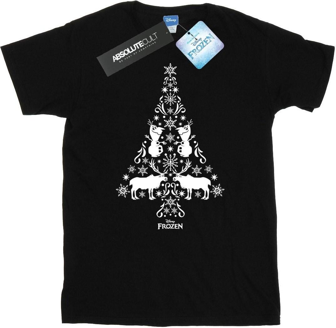 disney t-shirt frozen black s