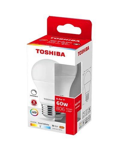 toshiba led bulb a60 8.5w 6500k dimmable