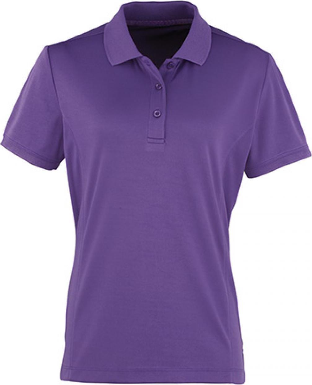 premier polo shirt coolchecker pique purple s