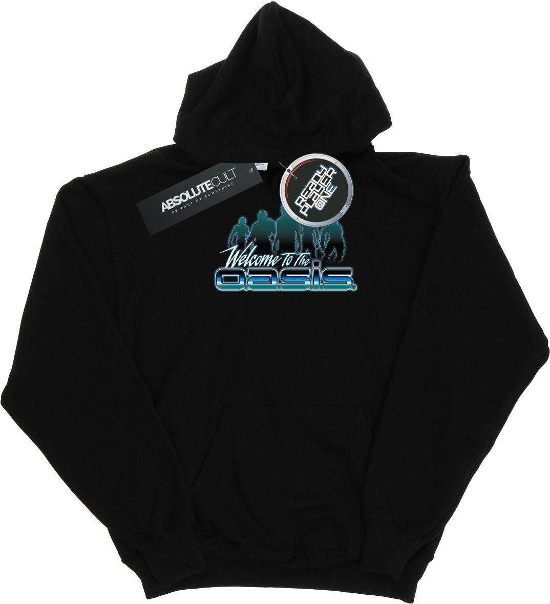 ready player one hoodie welcome to the oasis black l