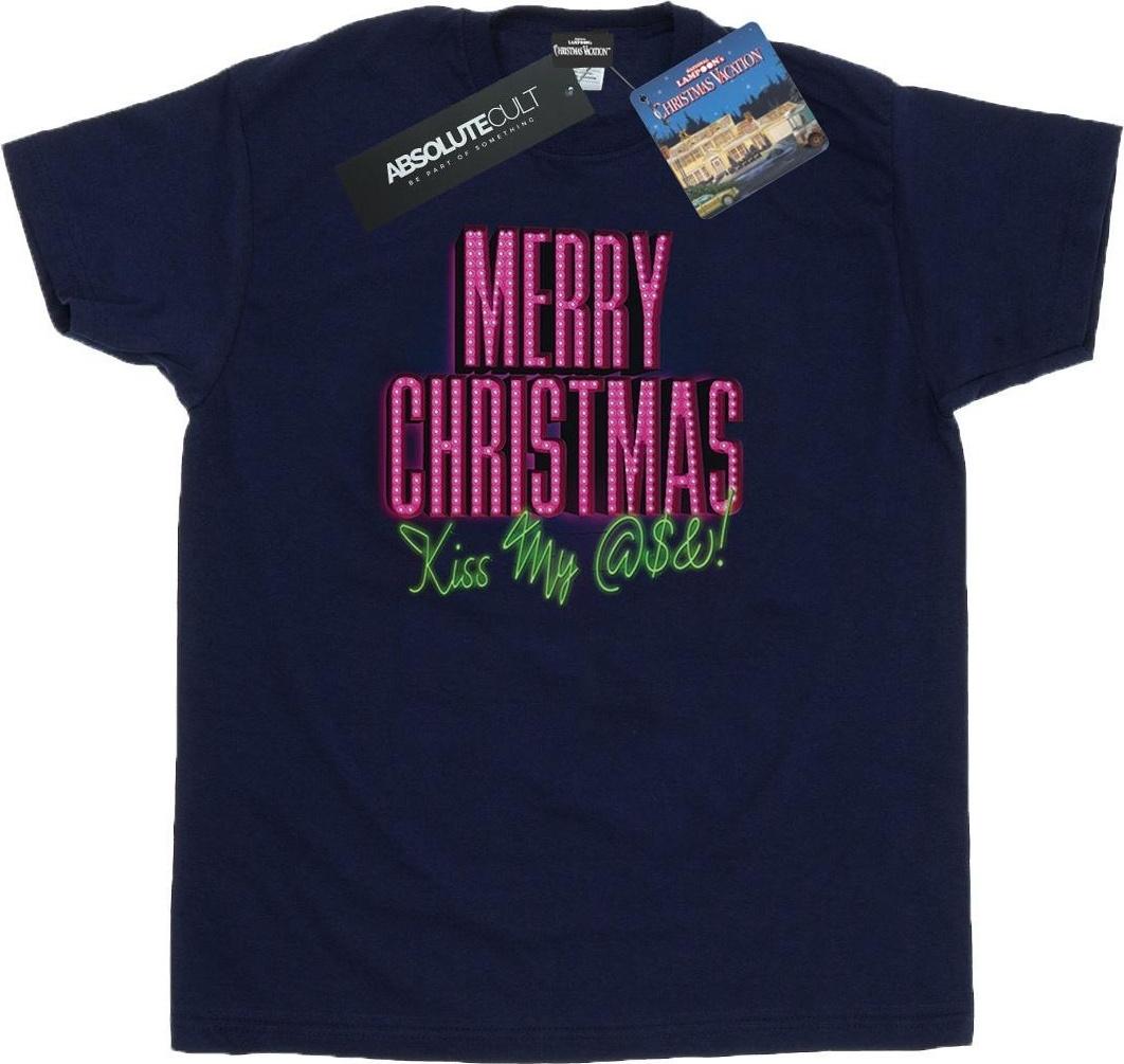national lampoon t-shirt kiss my ass blue xxl