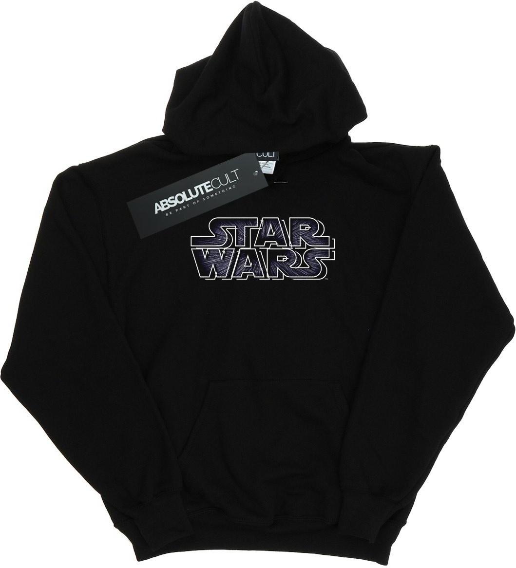 star wars hoodie hyperspace logo black l