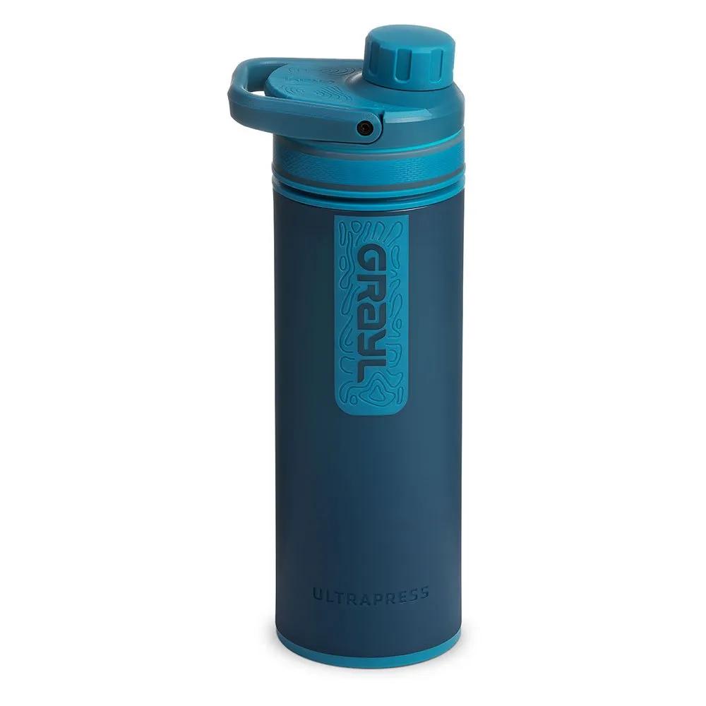 grayl water filter bottle ultrapress 500ml blue
