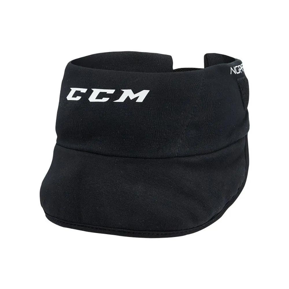 ccm neck guard pro cut resistant junior black