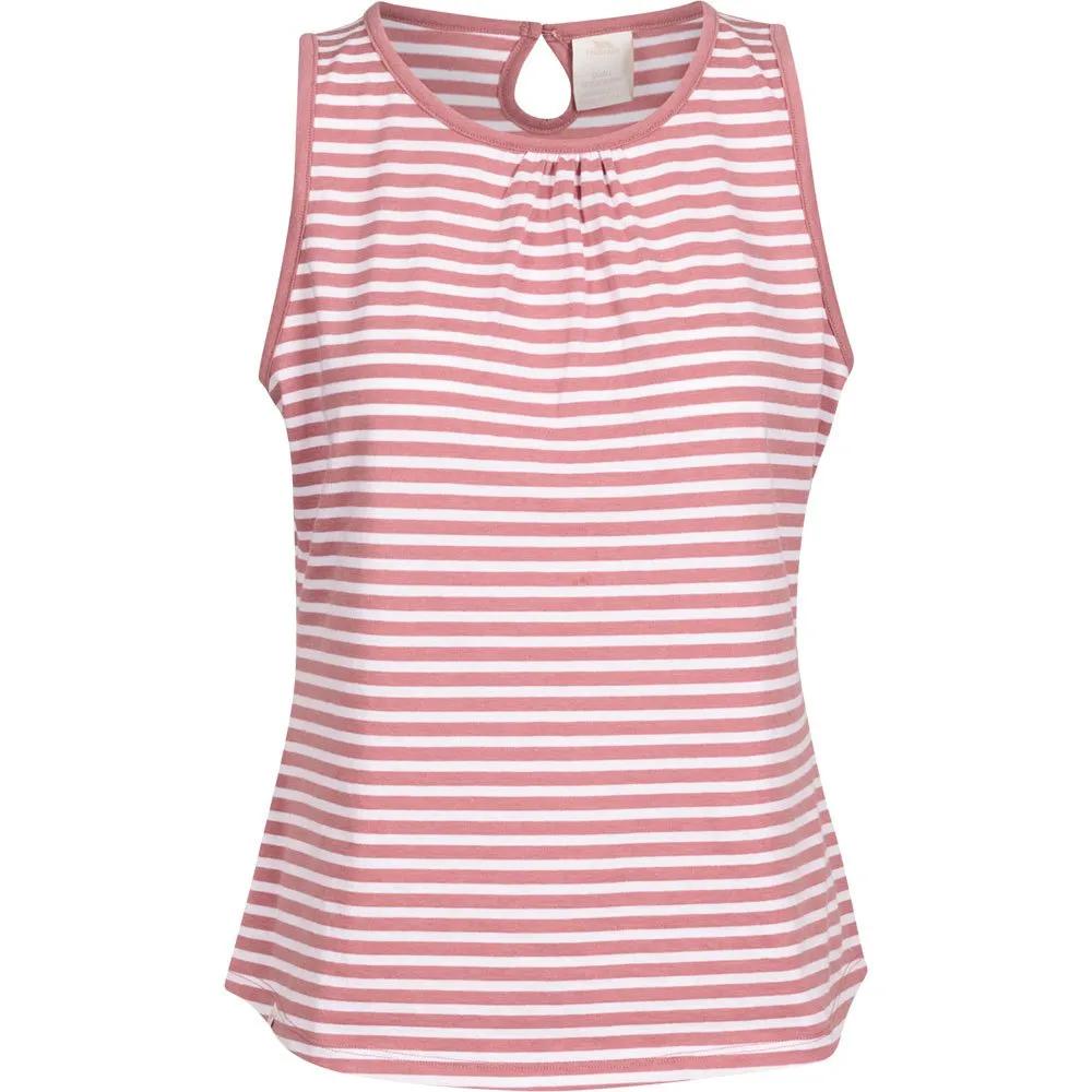 trespass vest top kelly striped light mulberry s