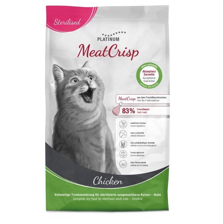 platinum dry cat food meatcrisp sterilised chicken 3kg
