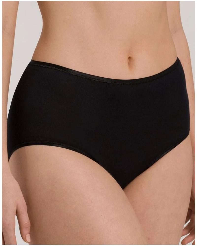 hanro maxi slip cotton seamless black s