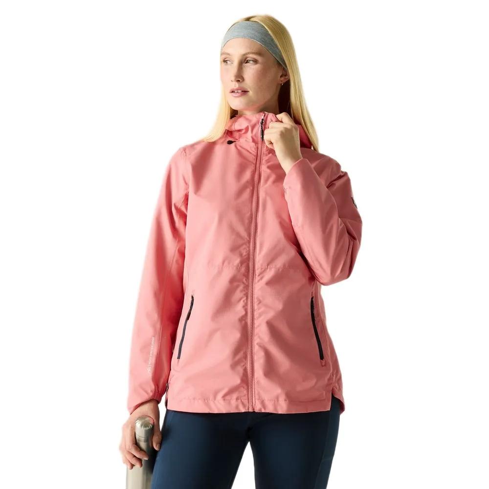 regatta hiking jacket hamara iv waterproof peach pink 42