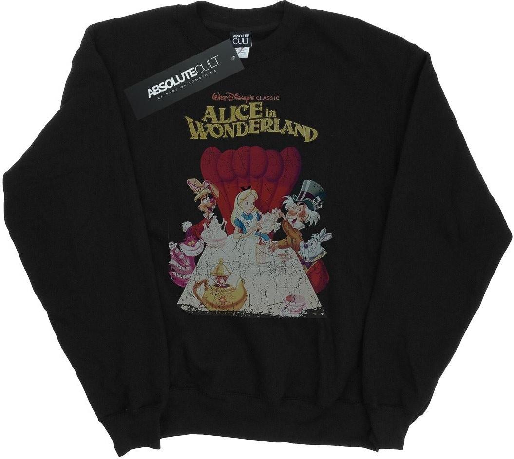 disney sweatshirt alice in wonderland black xl