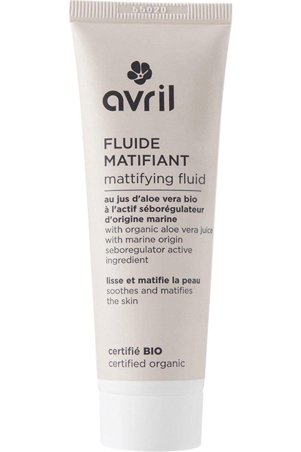 avril facial moisturizer matifying fluid organic 50ml