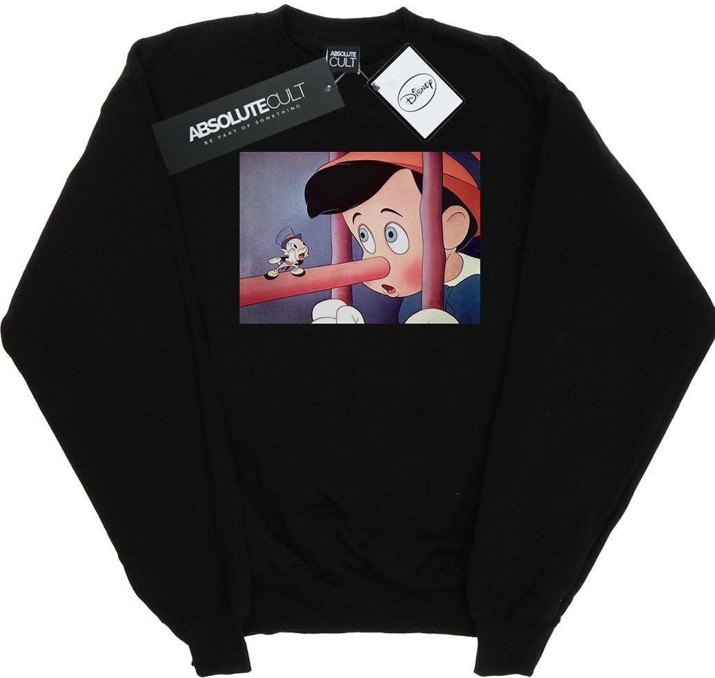 disney sweatshirt pinocchio nose still black l