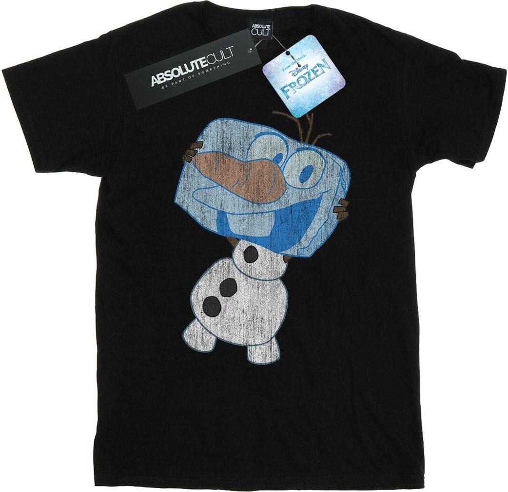 disney t-shirt frozen olaf ice cube black m