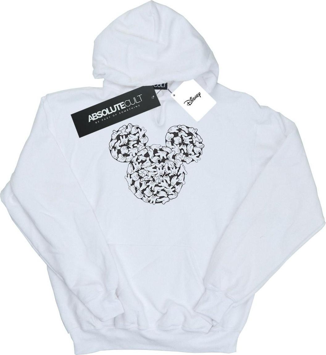 disney hoodie head of hands white l