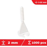 flat-pro tile spacer twist-it 2mm 1000 pcs