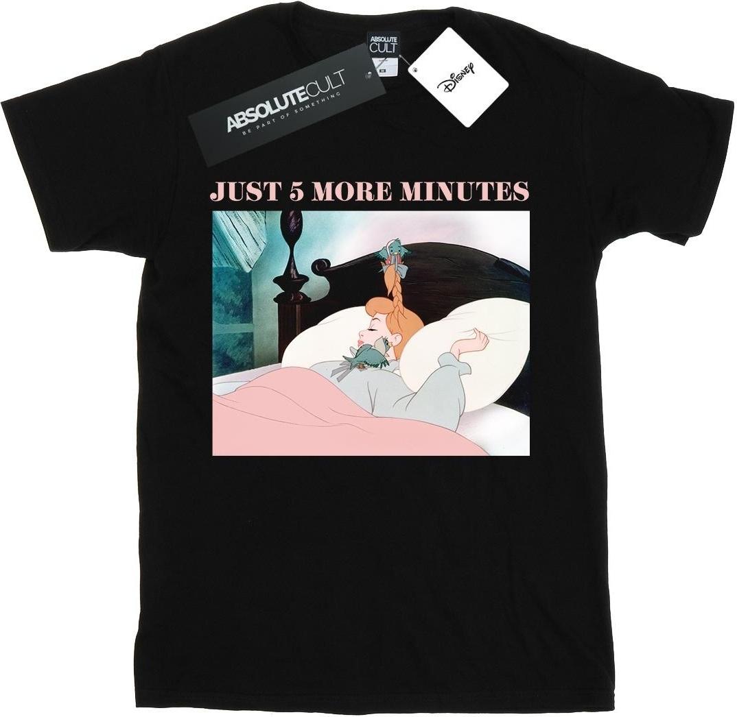 disney t-shirt princess just five more minutes black s