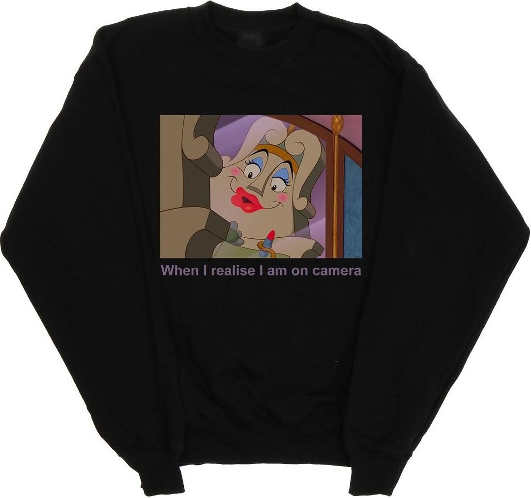 disney sweatshirt beauty and the beast black m