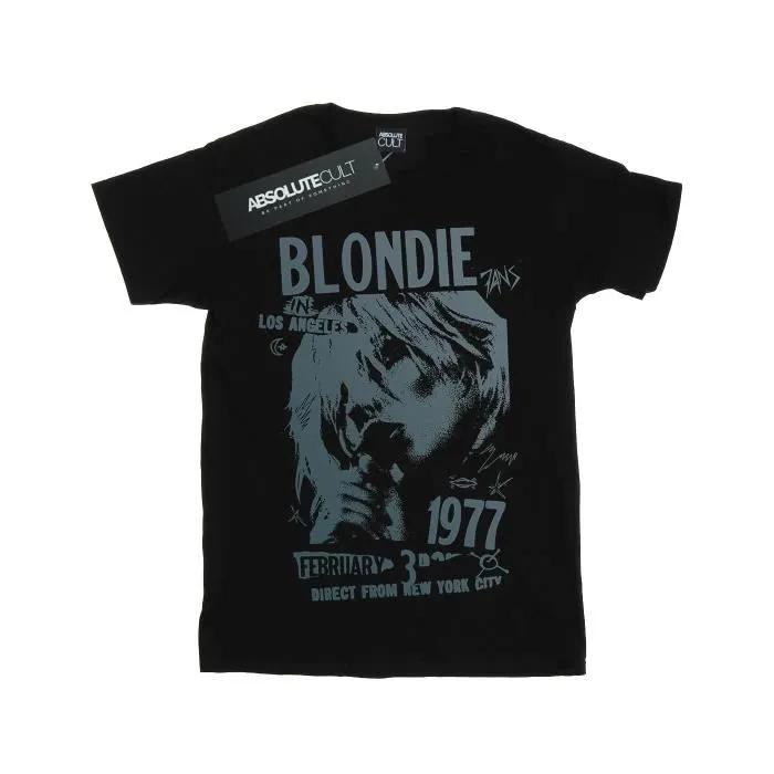 blondie t-shirt 1977 tour black l