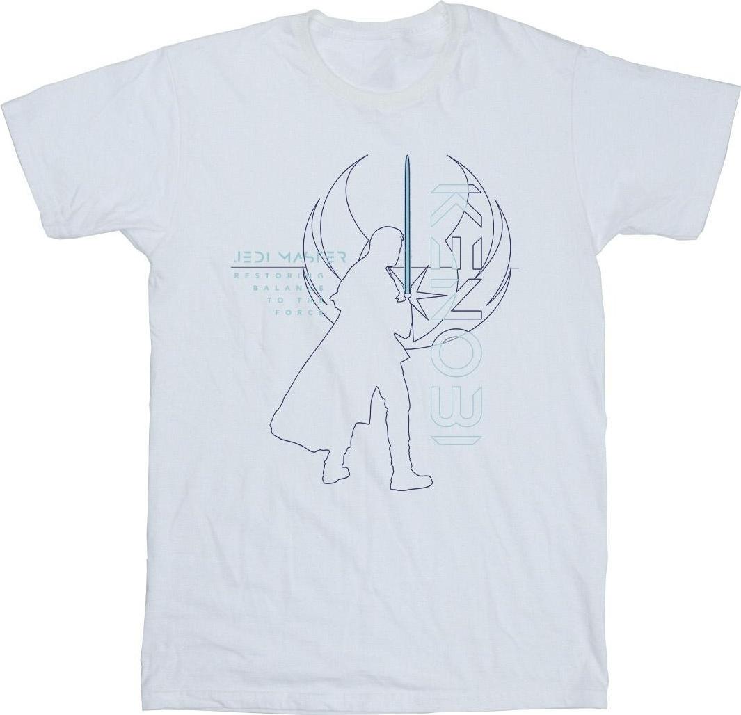 star wars t-shirt jedi master balance white 5xl
