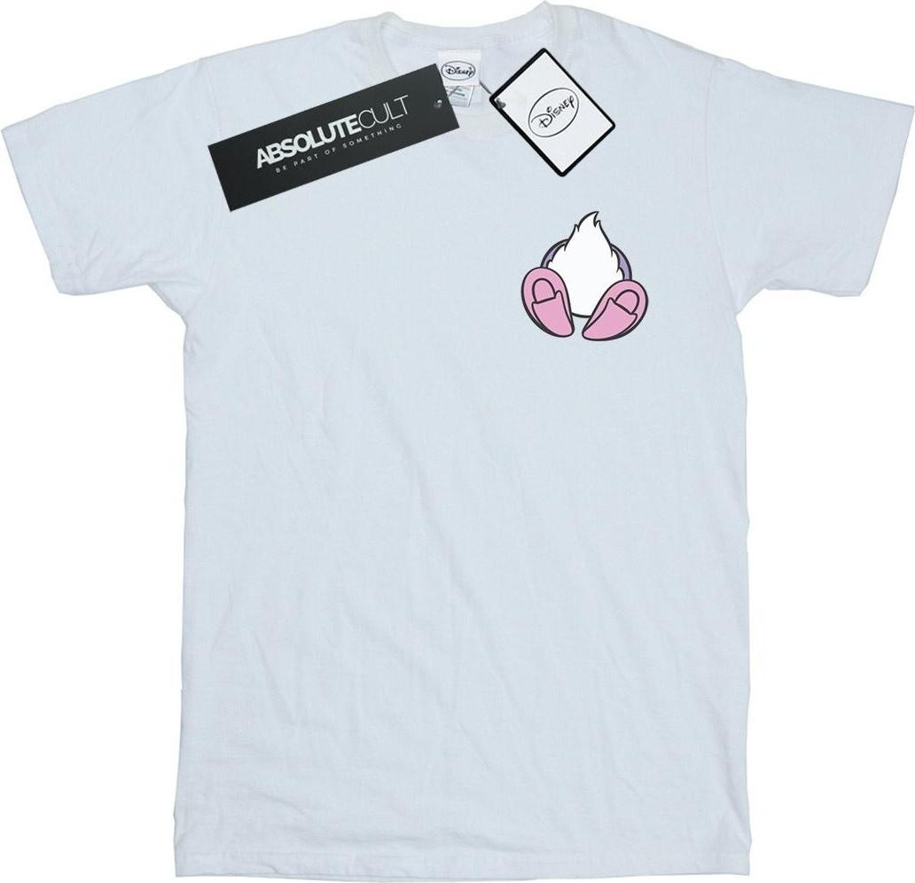 disney t-shirt printed crew neck white