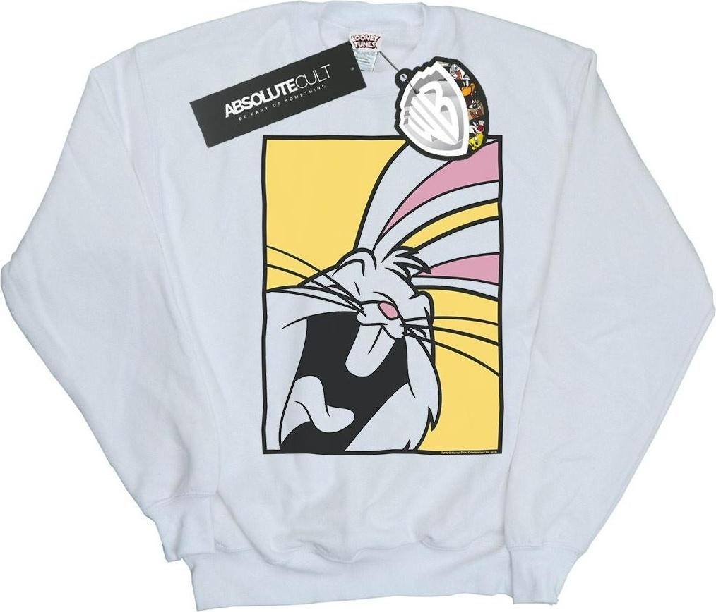 looney tunes sweatshirt bugs bunny laughing 4xl white