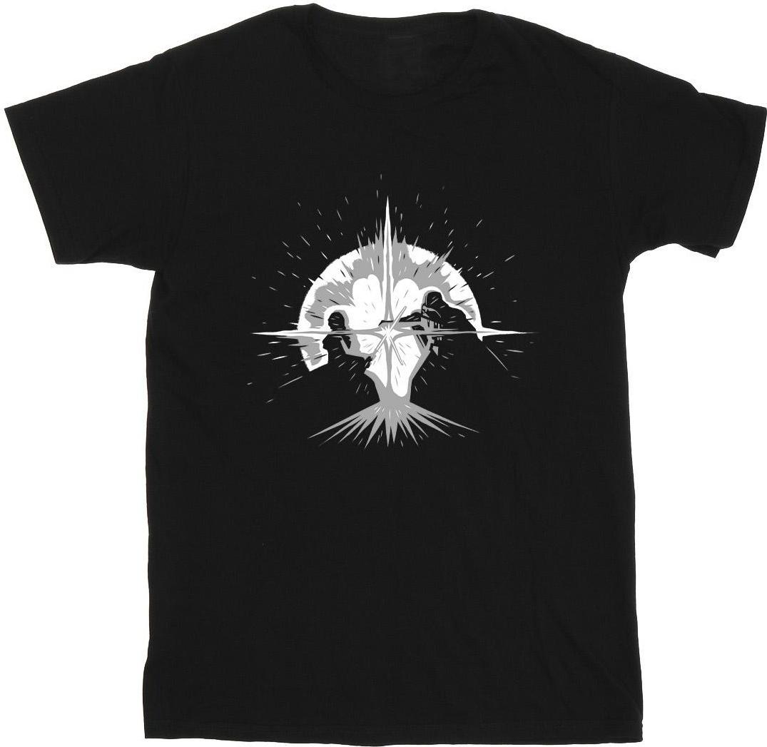 star wars t-shirt obi-wan kenobi silhouette black xl