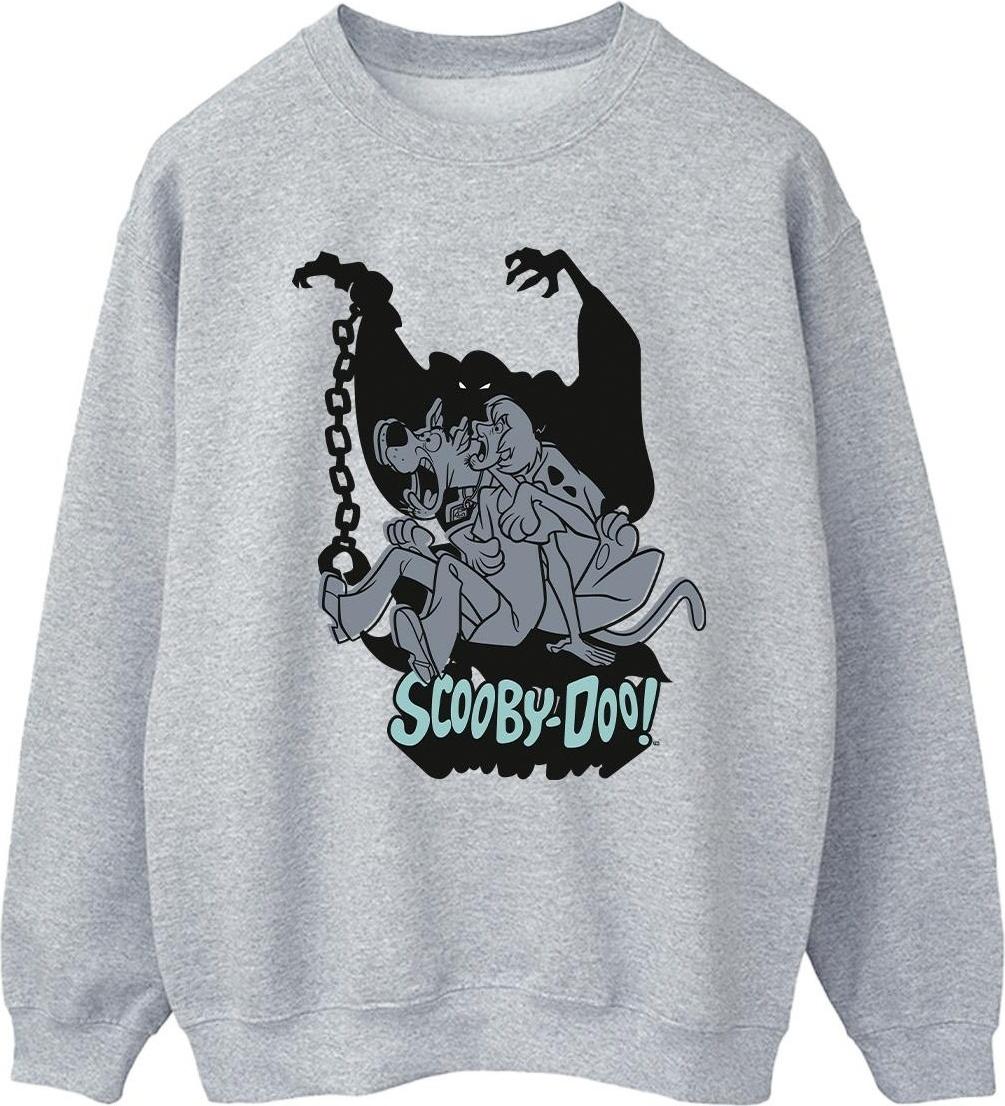 scooby doo sweatshirt scared jump grey