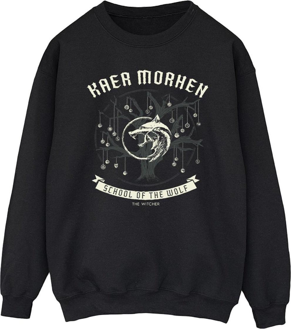 netflix sweatshirt the witcher school of the wolf black m