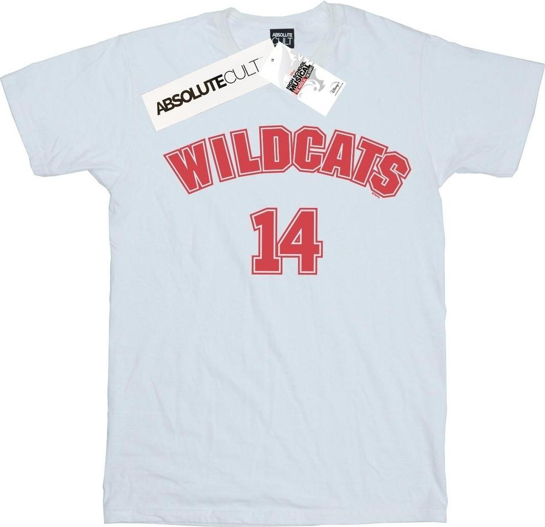 disney t-shirt high school musical the musical wildcats 14 white s