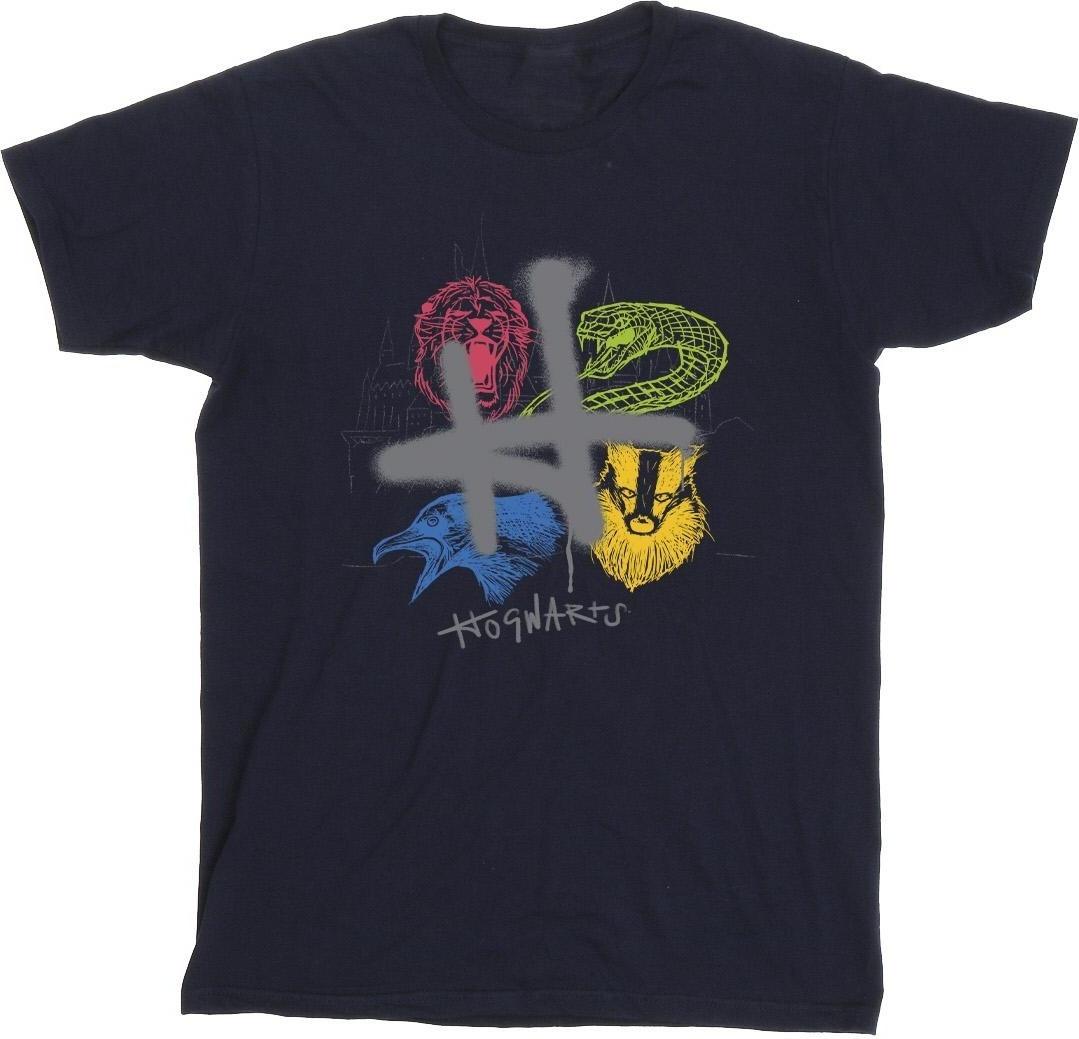 harry potter t-shirt emblem h navy blue l