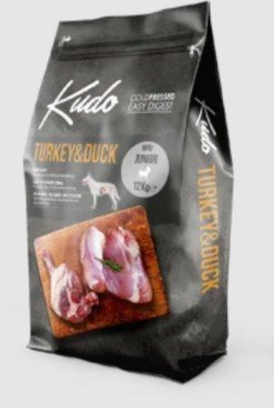 kudo dry dog food indyk&kaczka medium maxi junior 12kg
