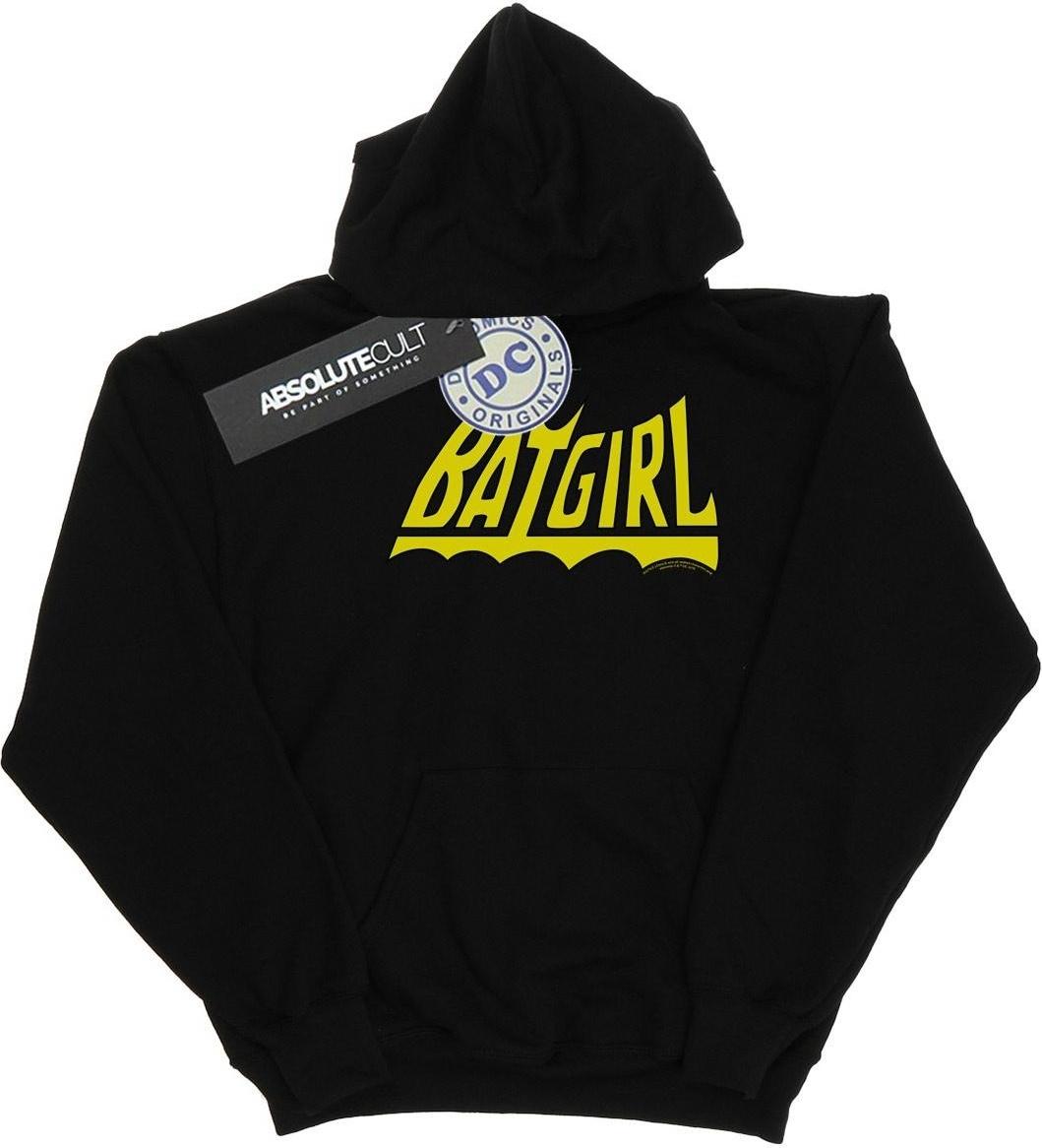 dc comics hoodie batgirl logo black m