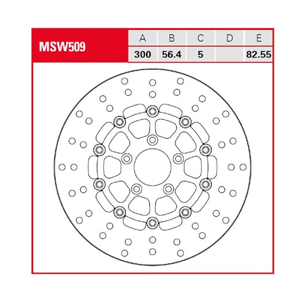 trw brake disc floating harley davidson fxdb 1584