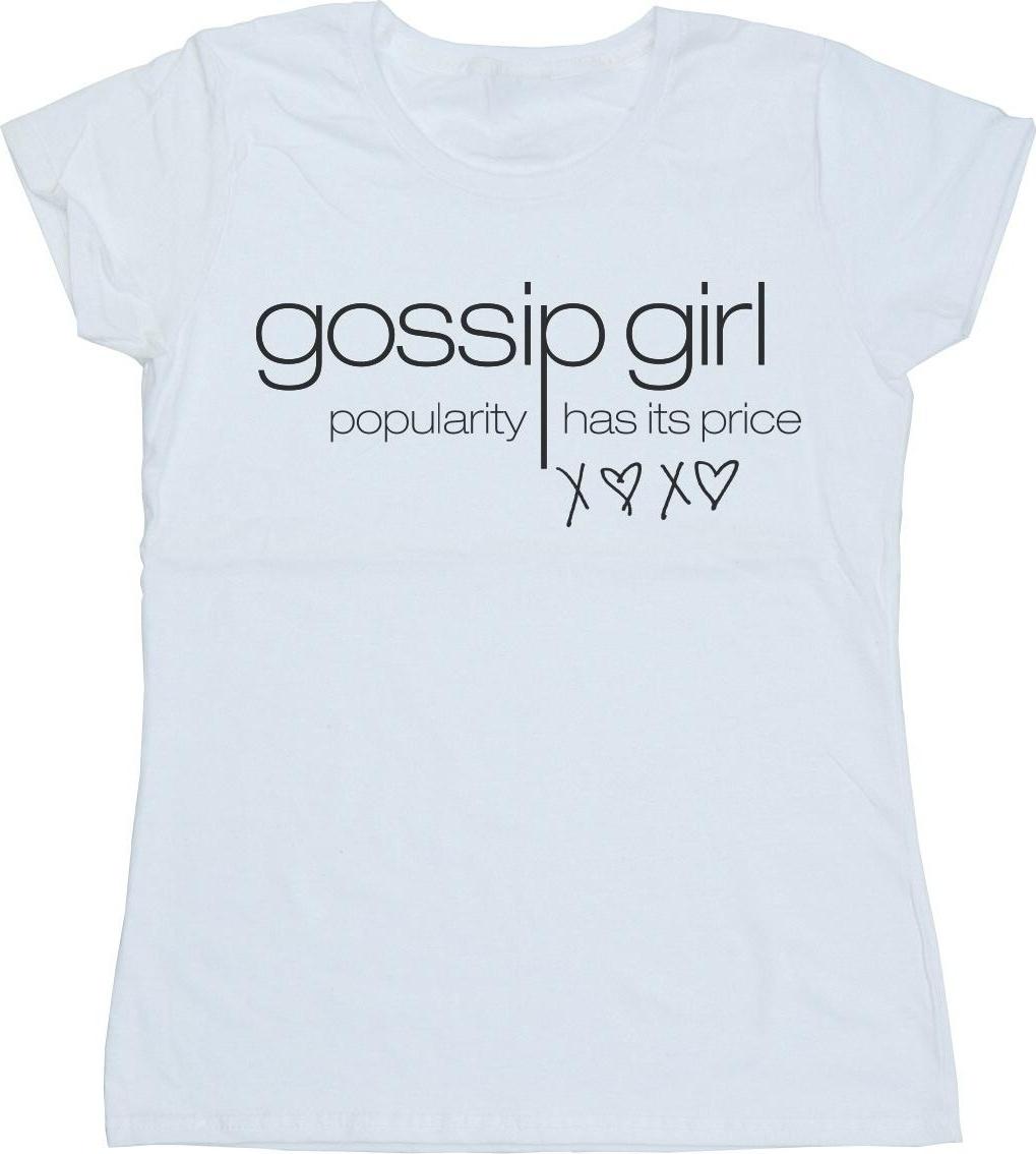 gossip girl t-shirt popularity has its price white l