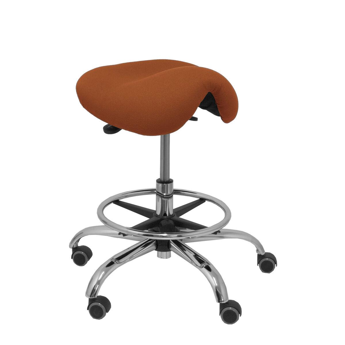 piqueras-y-crespo stool bali363 ergonomic brown adjustable 65cm