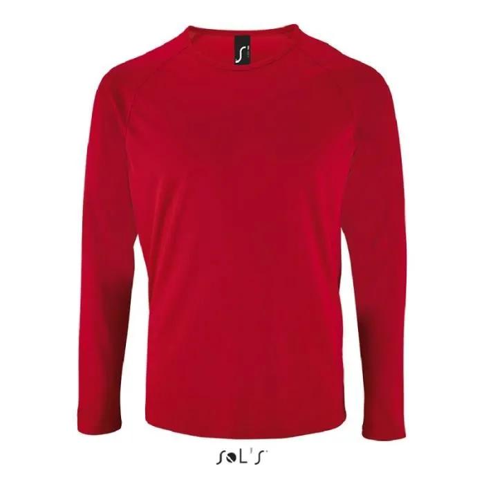 sol's long sleeve sports t-shirt sporty l02071 red xxl