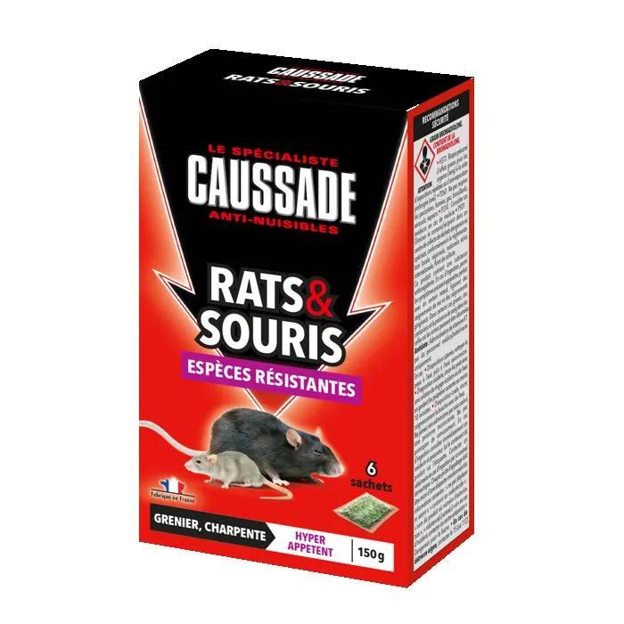 caussade rodenticide grain bromadiolone 150g 6 sachets